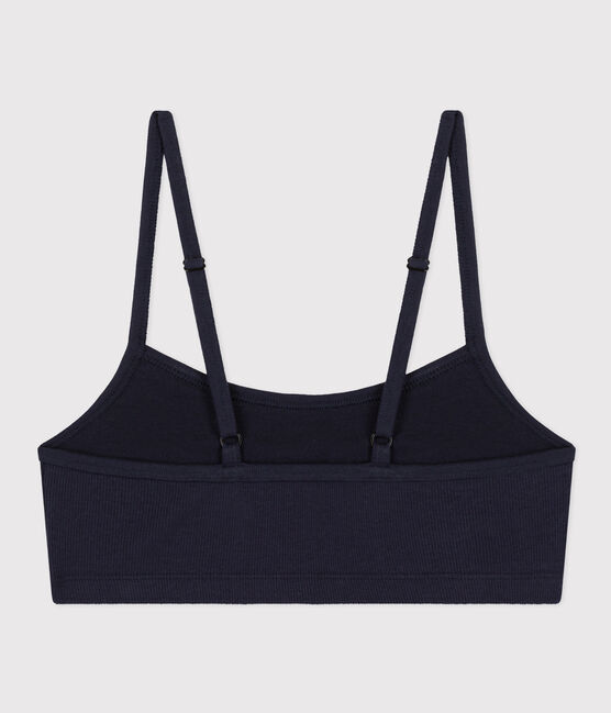 Brassière femme en coton élasthanne bleu SMOKING