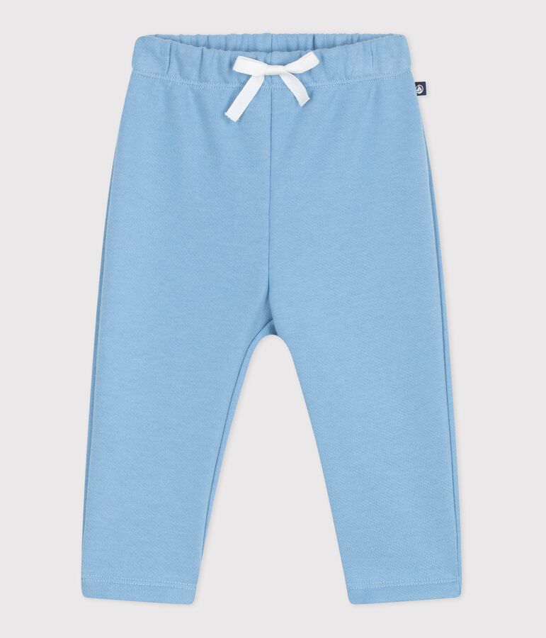 Pantalon de jogging b&eacute;b&eacute; en coton uni bleu FLO