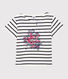 T-shirt manches courtes en coton bio enfant fille