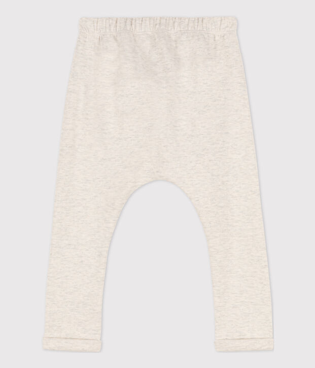 Pantalon b&eacute;b&eacute; en jersey &eacute;pais beige