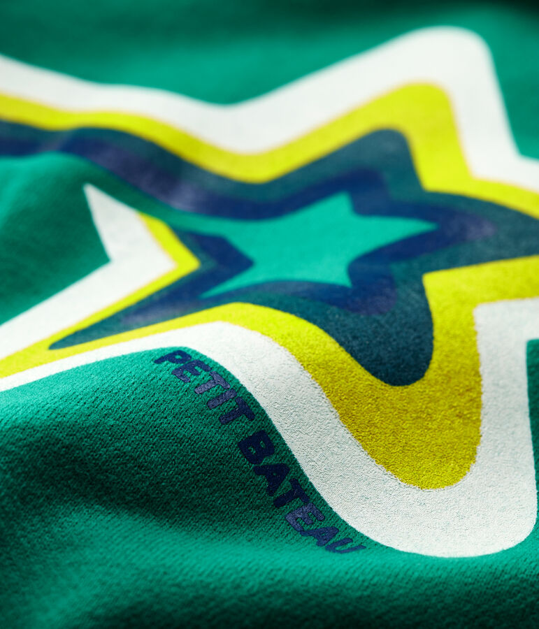 Sweatshirt en molleton b&eacute;b&eacute;. vert PIVERT