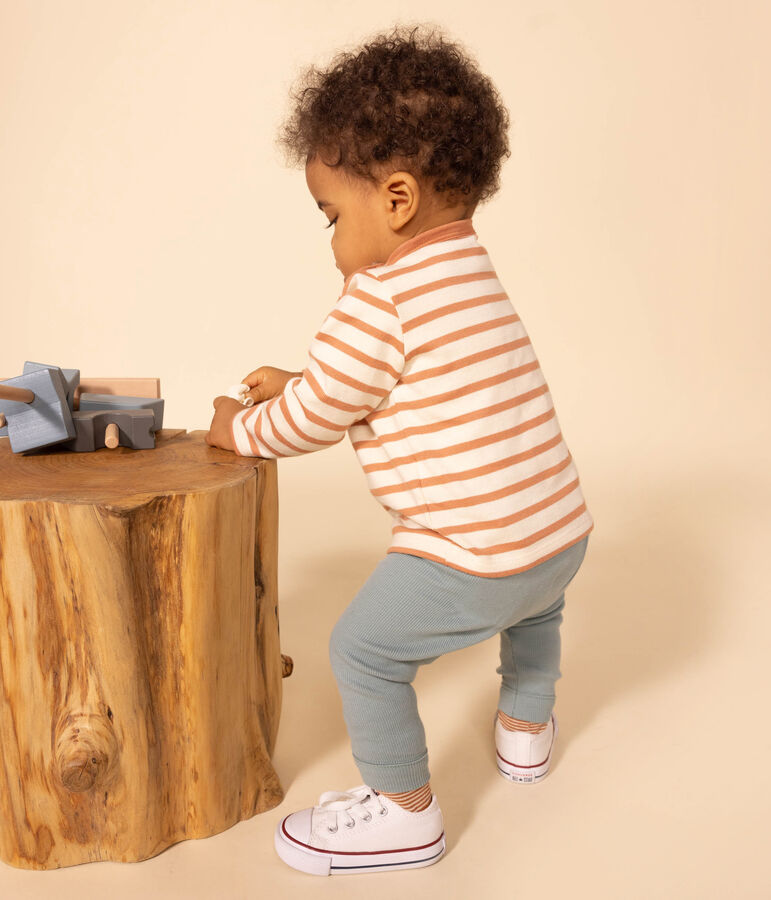 Legging en coton b&eacute;b&eacute; vert PAUL