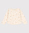 Sweatshirt imprimé en tubique enfant fille écru AVALANCHE
