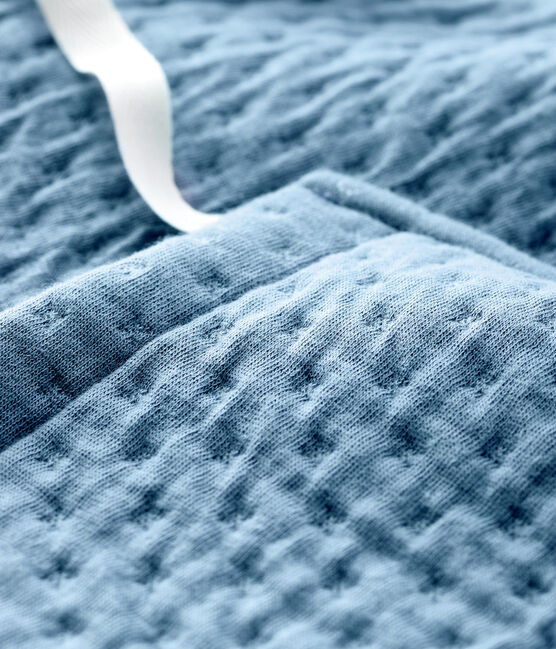 Cardigan bébé en tubique gris TEMPETE