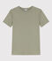 Tee-shirt L'ICONIQUE col rond en coton Femme vert MARECAGE