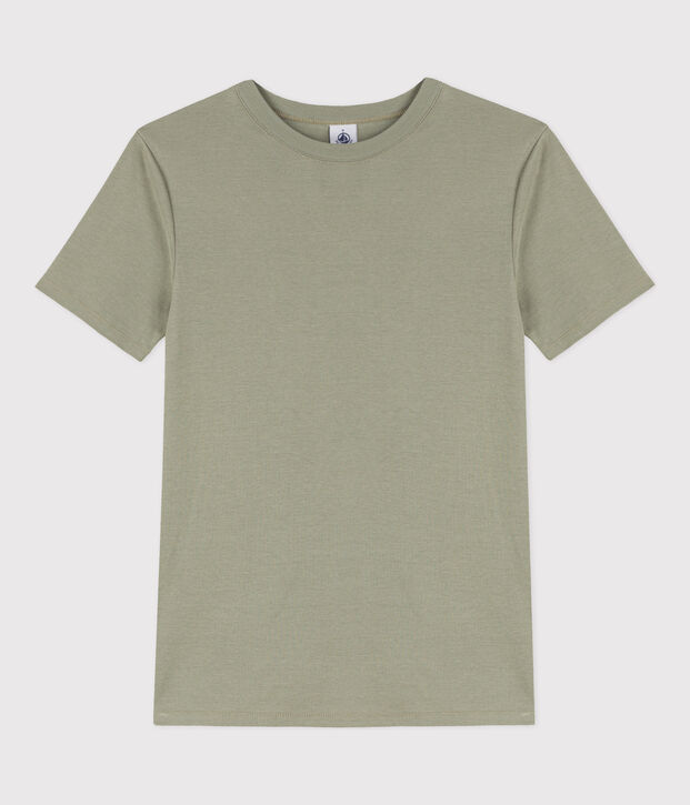 Tee-shirt L'ICONIQUE col rond en coton Femme vert