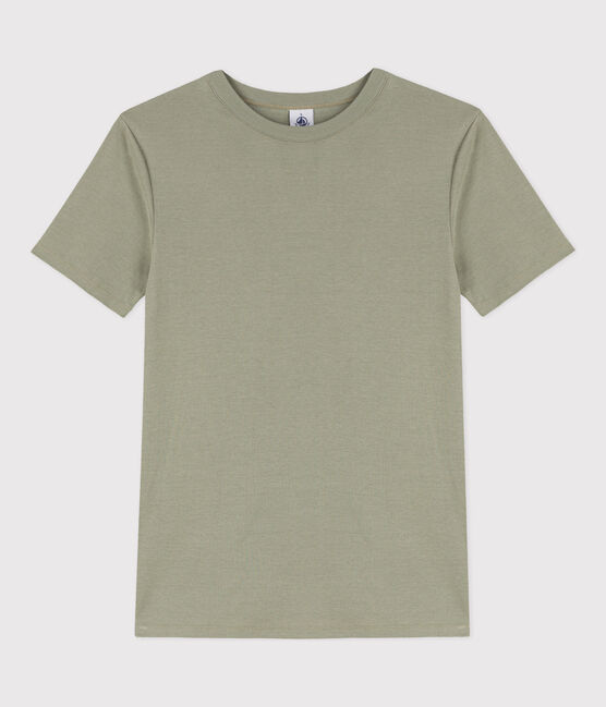 Tee-shirt L'ICONIQUE col rond en coton Femme vert MARECAGE