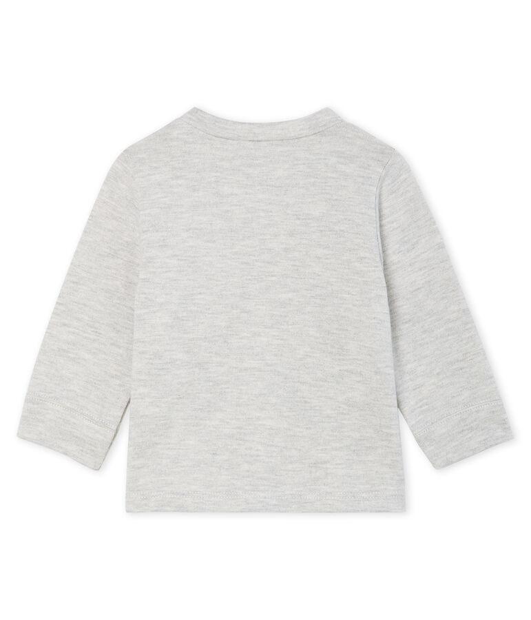 Tee shirt manches longues b&eacute;b&eacute; gar&ccedil;on gris BELUGA CHINE CN