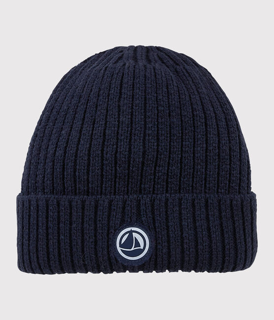 Bonnet enfant garçon-fille bleu SMOKING