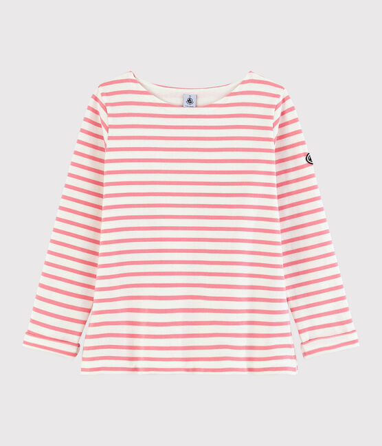 Marinière iconique Femme blanc MARSHMALLOW/rose GRETEL