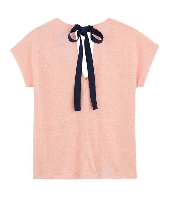 Tee shirt lin femme rose PATIENCE