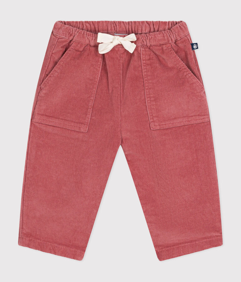 Pantalon en velours b&eacute;b&eacute; rose ROSEWOOD