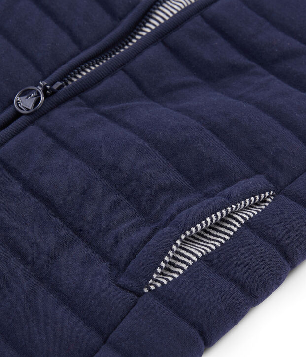 Blouson sans manche enfant mixte bleu marine
