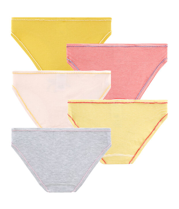 Lot de 5 culottes petite fille multicouleur