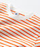 T-shirt marinière en coton Femme blanc MARSHMALLOW/ CAROTTE