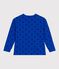 Tee-shirt enfant manches longues en coton imprimé bleu OLYMPIC+SOIR