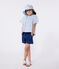 Blouse enfant en coton manches courtes imprimé cerises bleu MARSHMALLOW/ PORCELANA