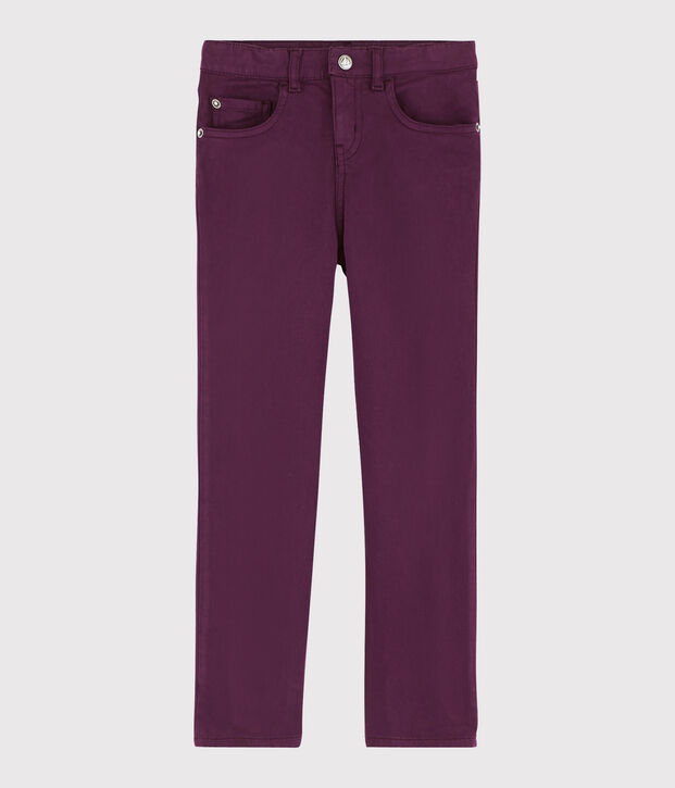 Pantalon enfant gar&ccedil;on violet