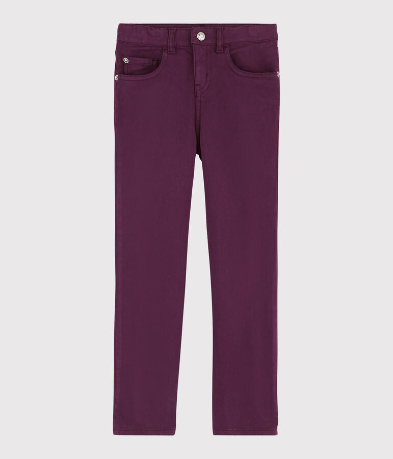 Pantalon enfant gar&ccedil;on violet