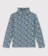 Sous-pull imprimé fleuri en coton enfant fille
