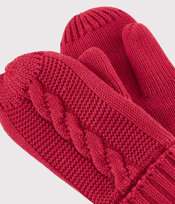 Moufles enfant fille/garçon rouge TERKUIT