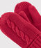 Moufles enfant fille/garçon rouge TERKUIT
