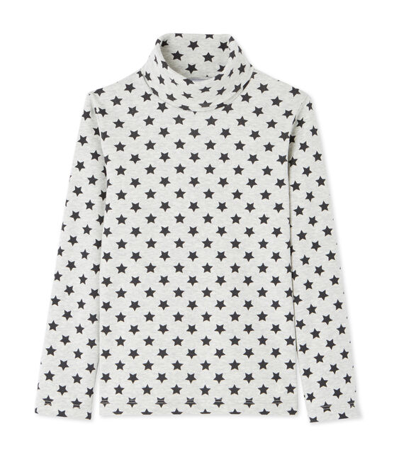 Sous-pull garçon imprimé étoiles gris BELUGA/gris MAKI