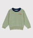 Pull enfant en coton à rayures
