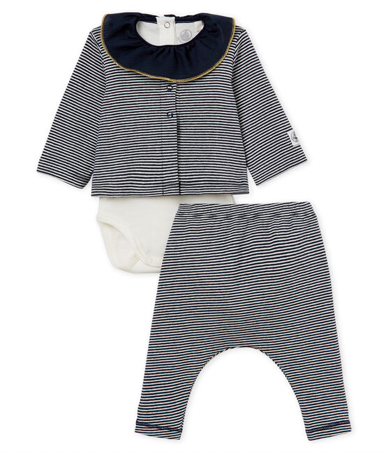 Ensemble 3 Pieces Rayees Bebe Fille Variante 1 Petit Bateau Ensemble 3 Pieces Rayees Bebe Fille Variante 1 Petit Bateau