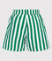 Short de bain enfant à rayures vert MARSHMALLOW/ JARDIN