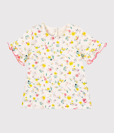 PETIT BATEAU - Blouse manches courtes imprimée bébé fille