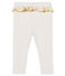Legging à volant bébé fille blanc MARSHMALLOW/jaune OR