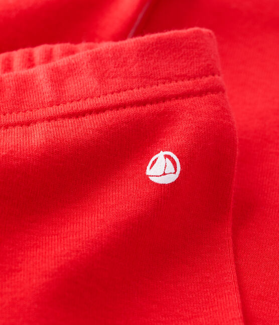 Legging en coton bio bébé rouge PEPS