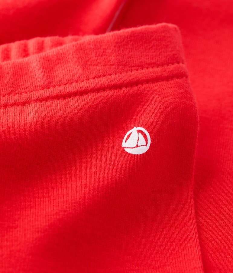 Legging en coton bio b&eacute;b&eacute; rouge PEPS
