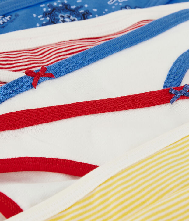 Lot 5 culottes en coton BIO Femme multicouleur