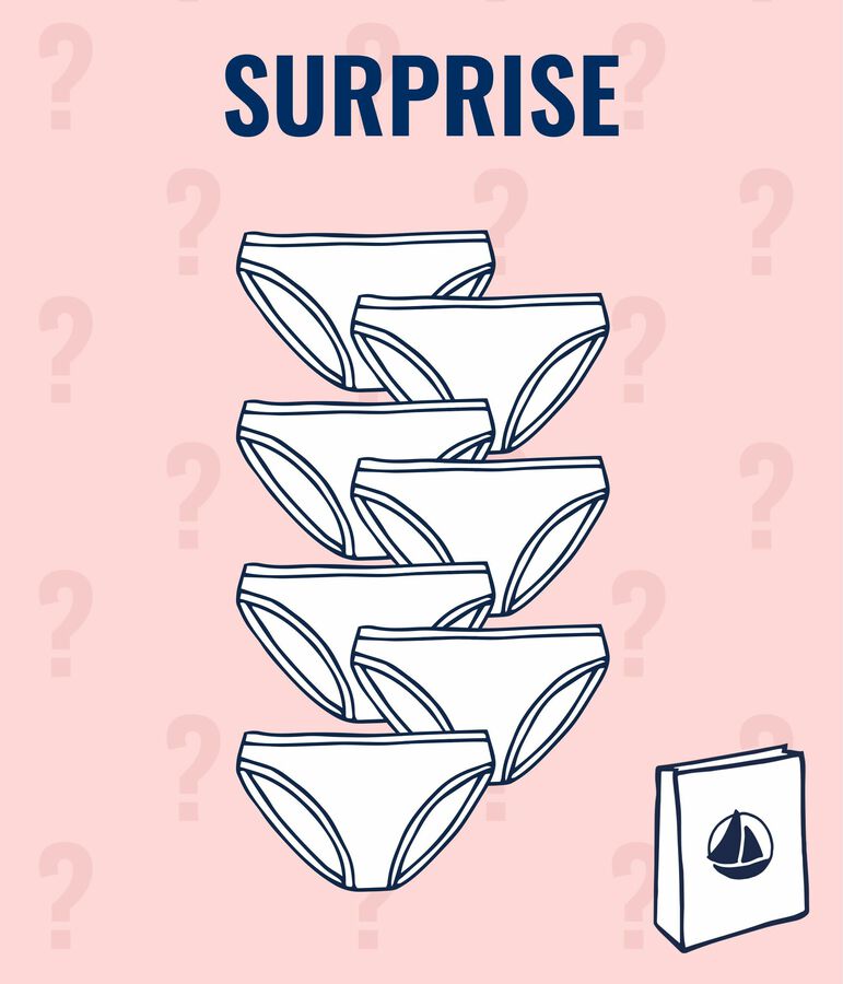 Lot surprise de 7 culottes petite fille variante 1