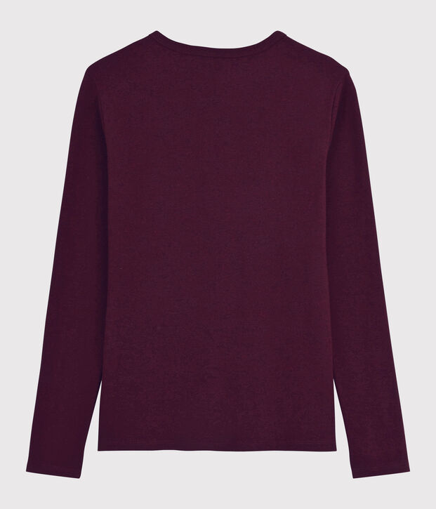 T-shirt iconique col V Femme rouge
