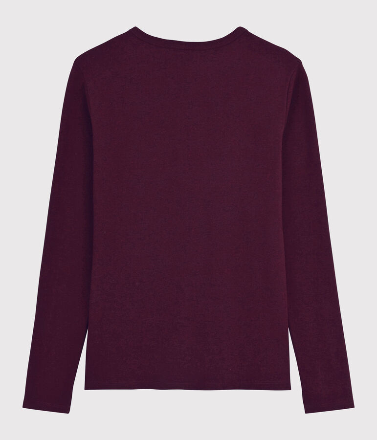 T-shirt iconique col V Femme rouge