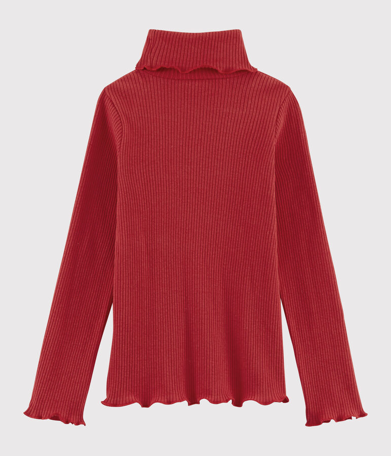 Sous pull e enfant fille rouge TERKUIT