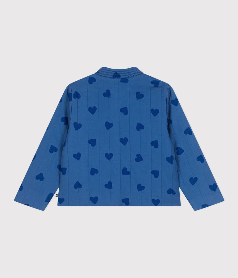 Veste enfant en coton c&oelig;urs bleu ALASKA FONCE/ MEDIEVAL