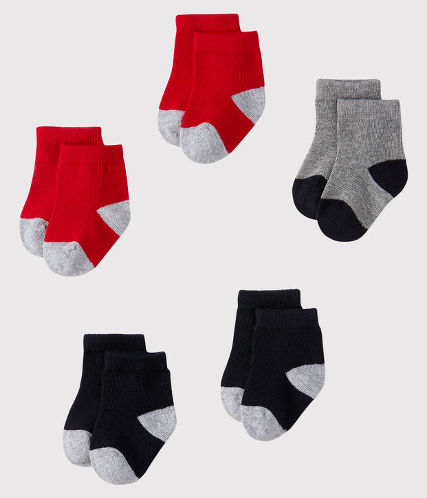 Lot de 5 paires de chaussettes b&eacute;b&eacute; multicouleur