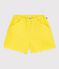 Short enfant en coton uni jaune