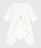 Bodyjama b&eacute;b&eacute; sans pieds en coton imprim&eacute; petit c&oelig;urs bleu MARSHMALLOW/ FLO