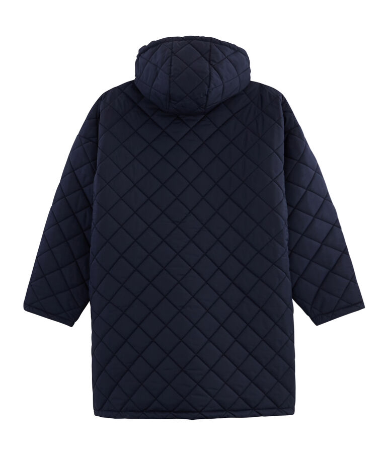 Coupe vent chaud long mixte bleu