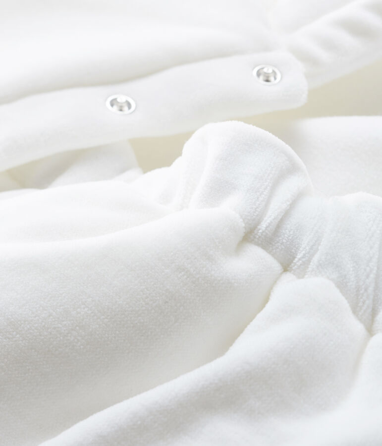 Combipilote 3 en 1 b&eacute;b&eacute; en velours blanc MARSHMALLOW