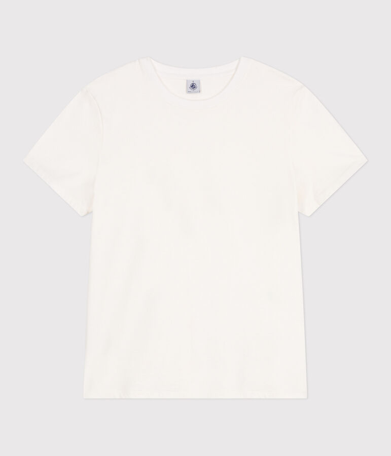 Tee-shirt Femme Le Droit en coton uni blanc MARSHMALLOW