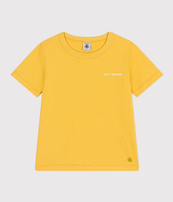 Tee-shirt imprimé en jersey léger enfant garçon jaune NECTAR