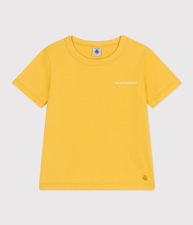 Tee-shirt imprim&eacute; en jersey l&eacute;ger enfant gar&ccedil;on jaune