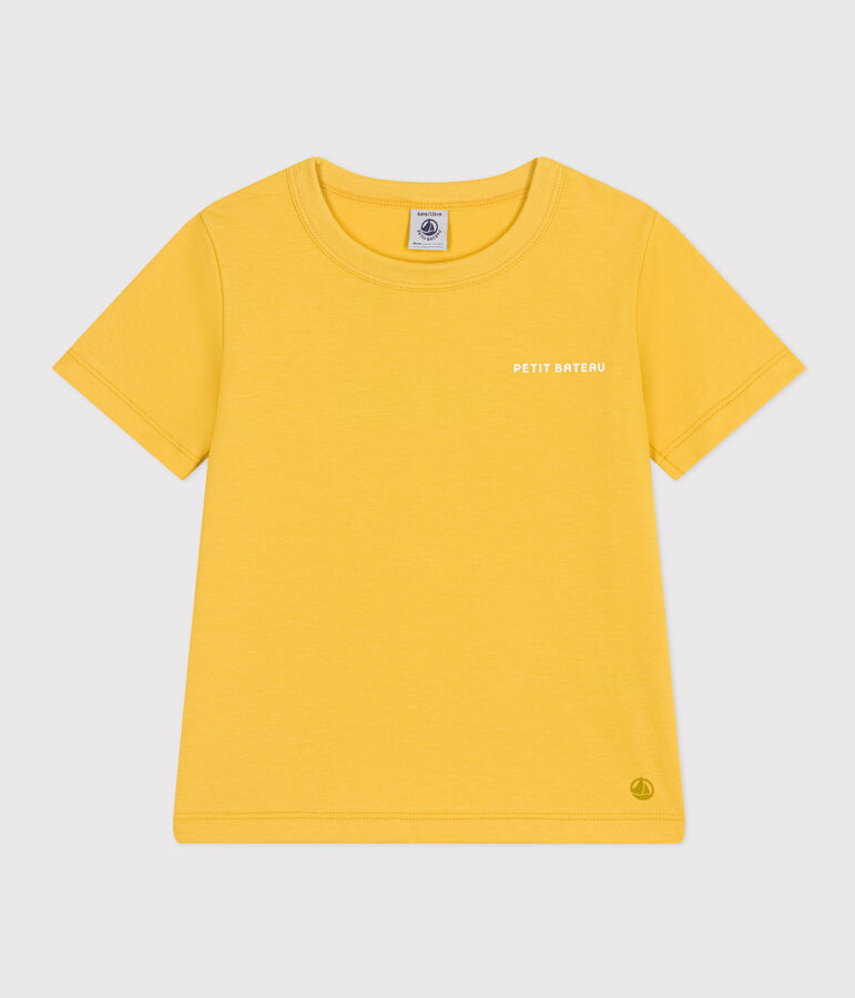 Tee-shirt imprim&eacute; en jersey l&eacute;ger enfant gar&ccedil;on jaune NECTAR