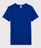 T-shirt col rond iconique en coton Femme bleu SURF